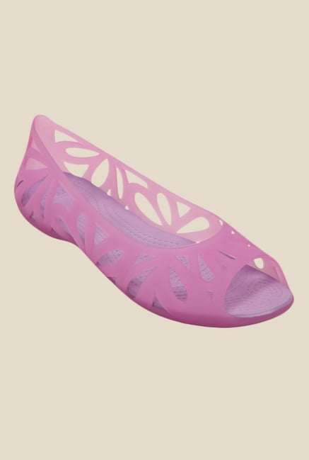 Crocs Adrina III Wild Orchid & Iris Peeptoe Shoes Crocs Adrina III Wild Orchid & Iris Peeptoe Shoes