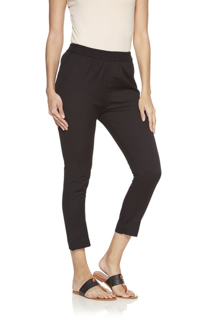 Utsa by Westside Black Solid Ethnic Pants Utsa by Westside Black Solid Ethnic Pants