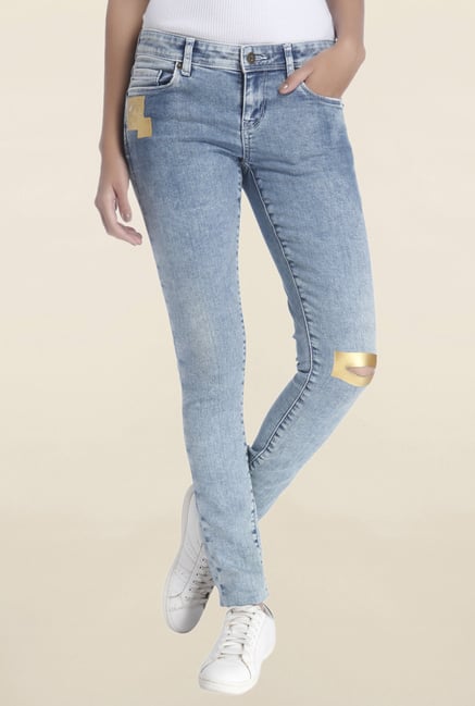 Vero Moda Light Blue Slim Fit Low Rise Jeans Vero Moda Light Blue Slim Fit Low Rise Jeans