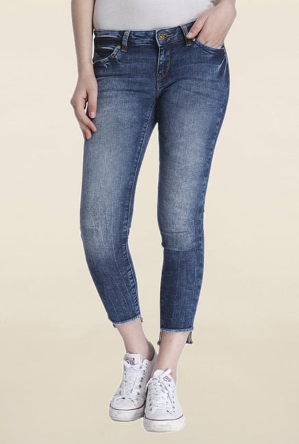 Only Dark Blue Slim Fit Lightly Washed Jeans Only Dark Blue Slim Fit Lightly Washed Jeans
