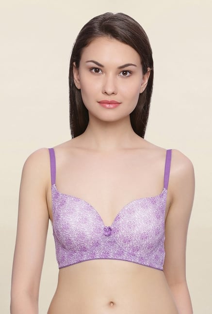 Rosaline By Zivame Purple Non Wired Padded T Shirt Bra Rosaline By Zivame Purple Non Wired Padded T Shirt Bra