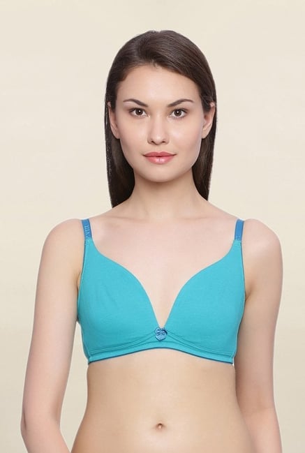 Zivame Blue Non Wired Padded T Shirt Bra Zivame Blue Non Wired Padded T Shirt Bra