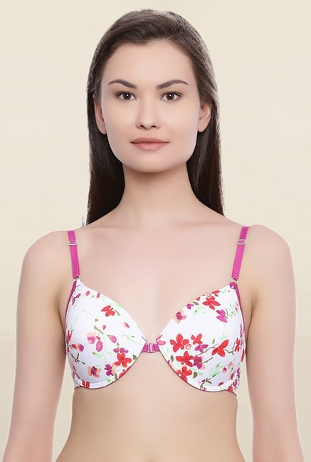 Zivame White Under Wired Padded Front Open Bra Zivame White Under Wired Padded Front Open Bra