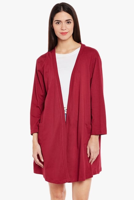 MEEE Maroon Full Sleeves Shrug MEEE Maroon Full Sleeves Shrug