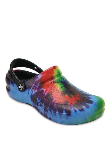 Crocs Bistro Black & Blue Back Strap Clogs Crocs Bistro Black & Blue Back Strap Clogs