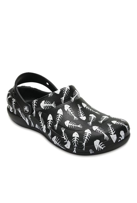 Crocs Bistro Black & Pearl White Back Strap Clogs Crocs Bistro Black & Pearl White Back Strap Clogs