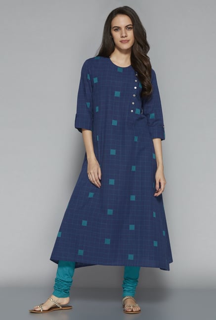 Utsa by Westside Indigo Pure Cotton Kurta Utsa by Westside Indigo Pure Cotton Kurta