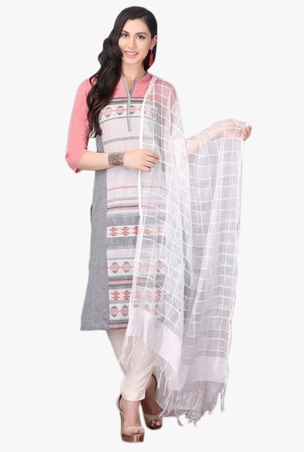 Aurelia Grey Printed Cotton Kurta Aurelia Grey Printed Cotton Kurta