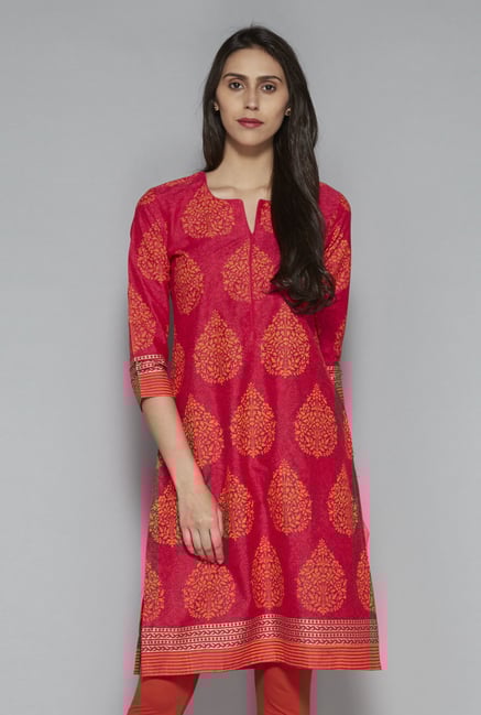 Utsa by Westside Pink Printed Kurta Utsa by Westside Pink Printed Kurta