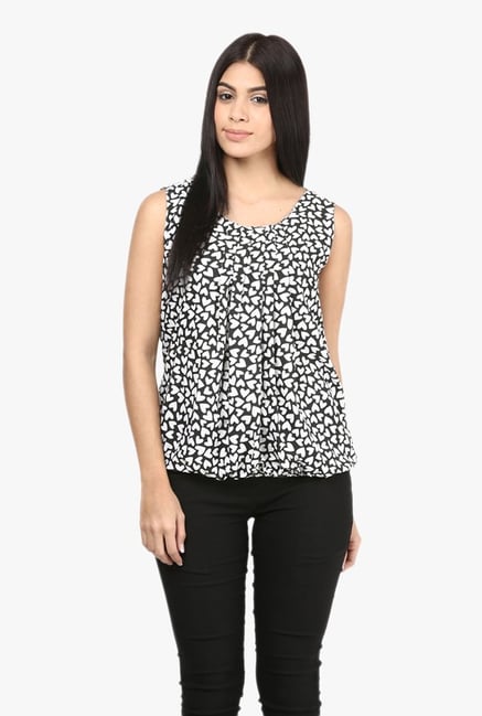 Mayra White Printed Top Mayra White Printed Top