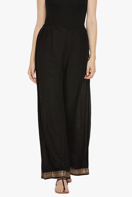 9rasa Black Printed Palazzo 9rasa Black Printed Palazzo