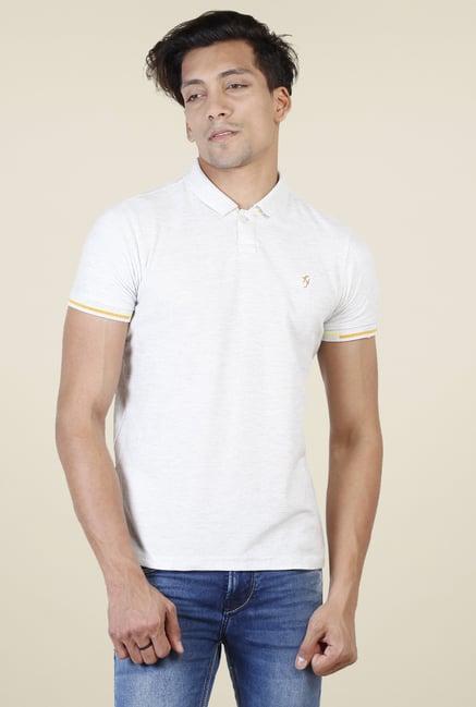 Killer White Half Sleeves Polo T-Shirt Killer White Half Sleeves Polo T-Shirt