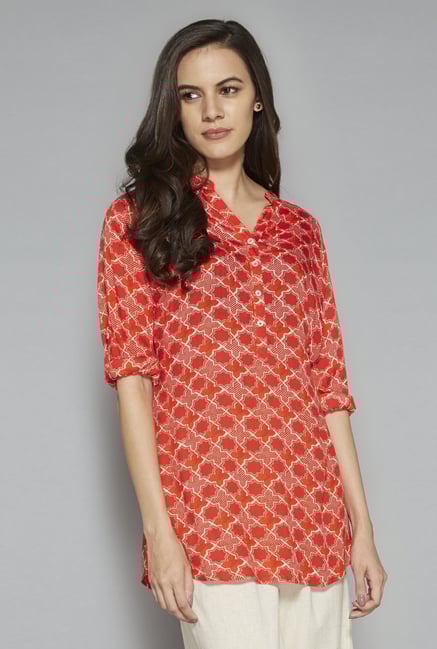 Utsa by Westside Red Kurti Utsa by Westside Red Kurti
