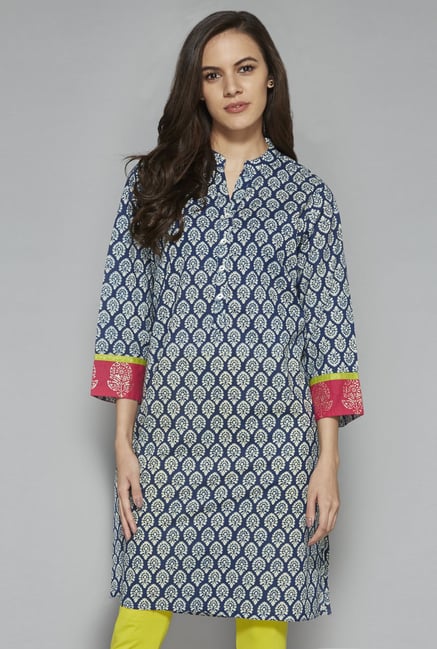 Utsa by Westside Indigo Pure Cotton Kurta Utsa by Westside Indigo Pure Cotton Kurta