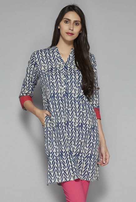 Utsa by Westside Indigo Pure Cotton Kurta Utsa by Westside Indigo Pure Cotton Kurta
