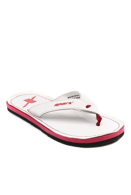 Sparx White & Red Flip Flops Sparx White & Red Flip Flops