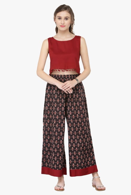 Varanga Brown Printed Palazzo Varanga Brown Printed Palazzo