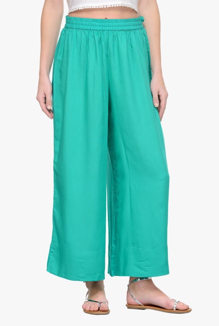 Varanga Green Rayon Palazzo Varanga Green Rayon Palazzo