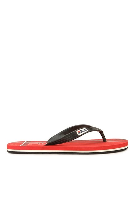 Fila Cross Black & Red Flip Flops Fila Cross Black & Red Flip Flops