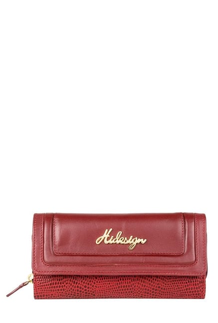 Hidesign Hanbury W2 (RFID) Red Leather Tri-Fold Wallet Hidesign Hanbury W2 (RFID) Red Leather Tri-Fold Wallet