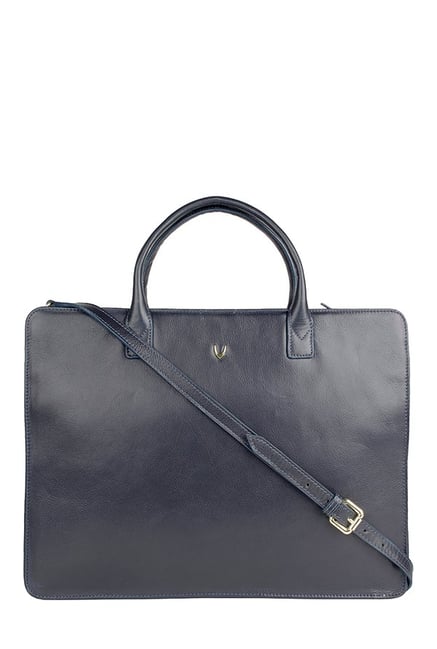 Hidesign Adele 01 Navy Leather Laptop Messenger Bag Hidesign Adele 01 Navy Leather Laptop Messenger Bag