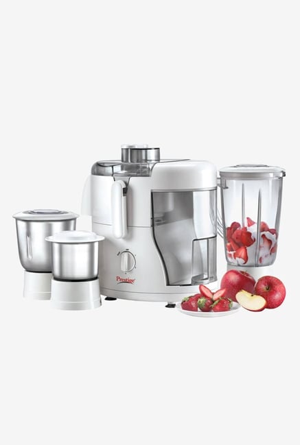 Prestige Champ 550 W 3 Jars Juicer Mixer Grinder (White) Prestige Champ 550 W 3 Jars Juicer Mixer Grinder (White)