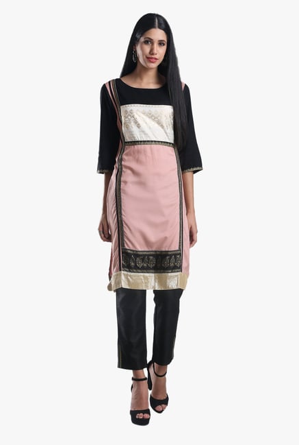 W Peach Printed Kurta W Peach Printed Kurta