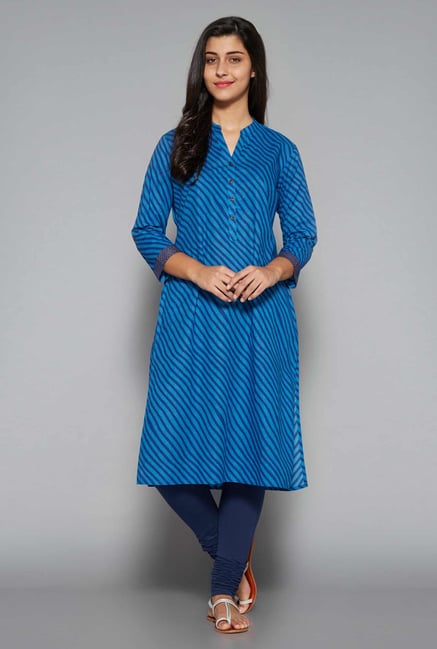 Utsa by Westside Turquoise Pure Cotton Kurta Utsa by Westside Turquoise Pure Cotton Kurta