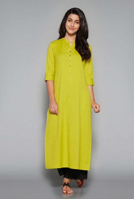 Utsa by Westside Lime Kurta Utsa by Westside Lime Kurta