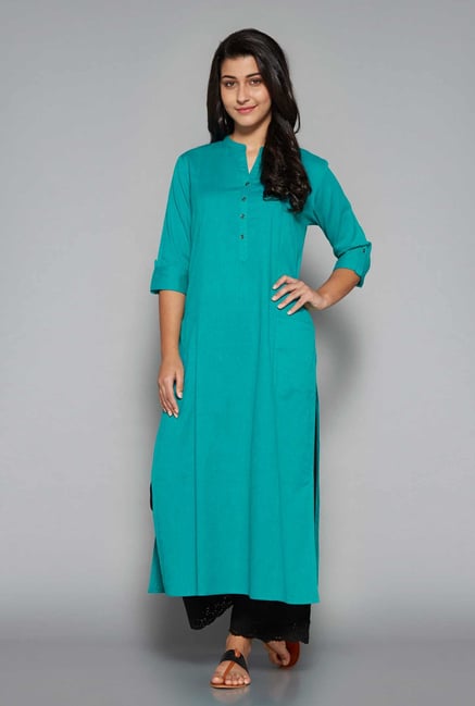 Utsa by Westside Turquoise Kurta Utsa by Westside Turquoise Kurta