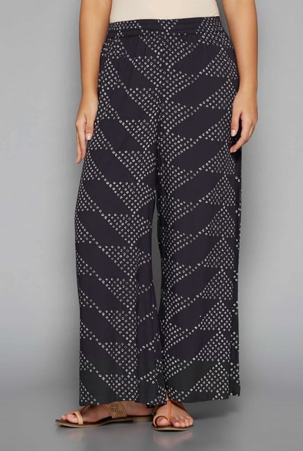 Utsa by Westside Black Printed Palazzos Utsa by Westside Black Printed Palazzos