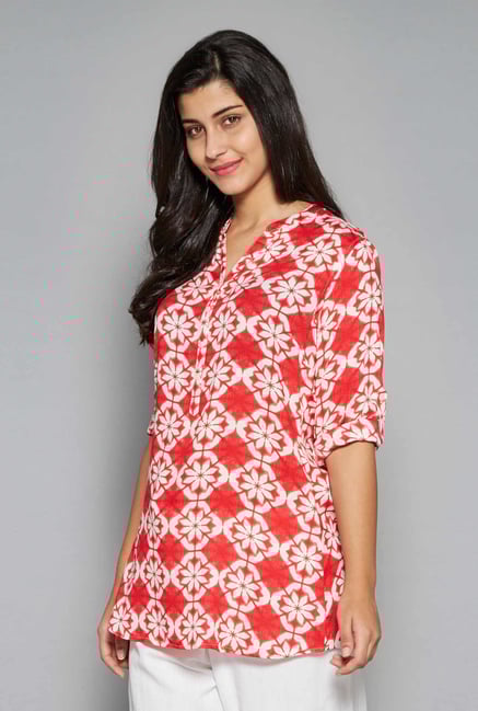 Utsa by Westside Red Kurti Utsa by Westside Red Kurti