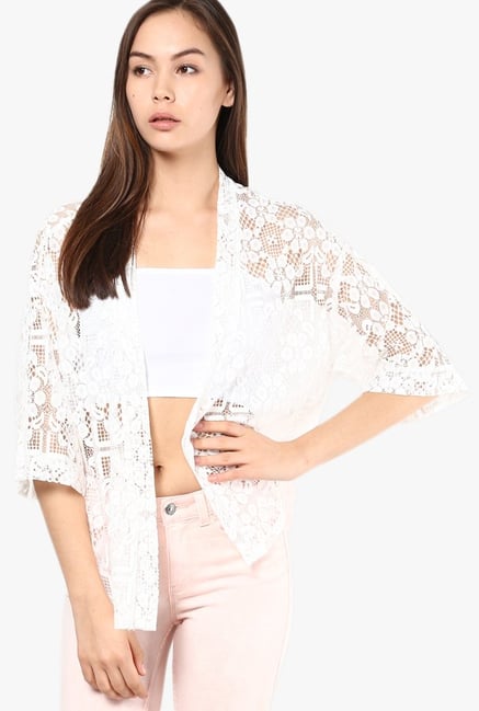 Vero Moda White Lace Shrug Vero Moda White Lace Shrug