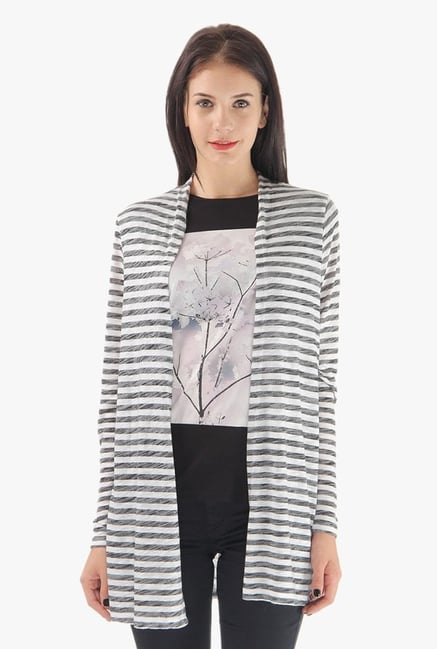 Vero Moda White Striped Shrug Vero Moda White Striped Shrug