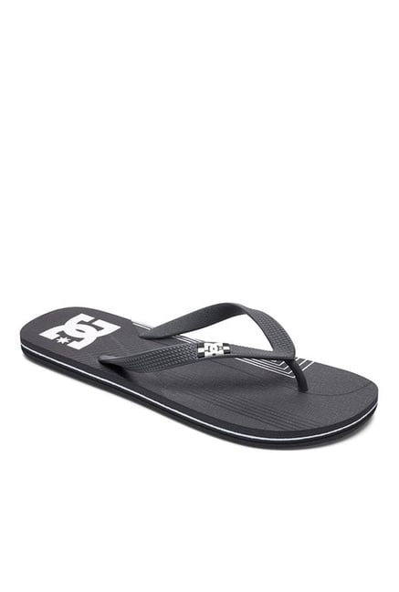 DC Spray Dark Grey & White Flip Flops DC Spray Dark Grey & White Flip Flops