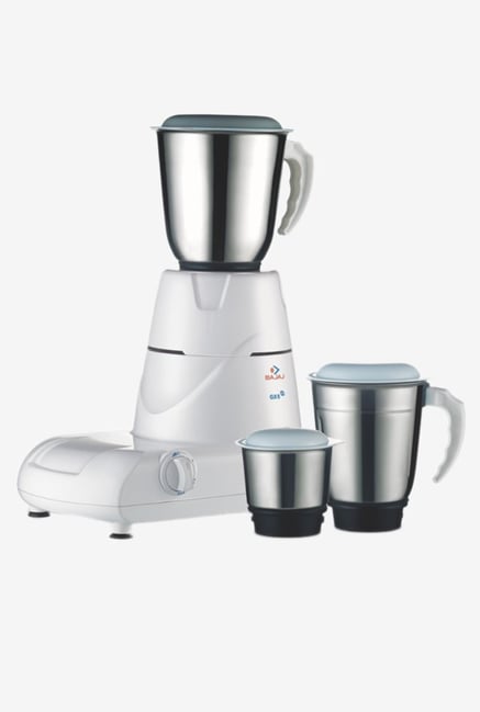 Bajaj GX 6 500 W 3 Jars Mixer Grinder (White) Bajaj GX 6 500 W 3 Jars Mixer Grinder (White)