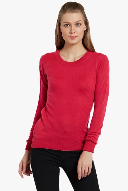 Globus Pink Round Neck Pullover Globus Pink Round Neck Pullover