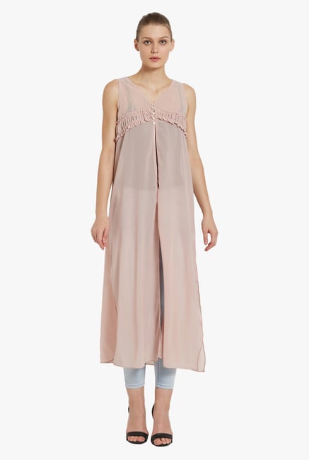 Globus Beige V Neck Shrug Globus Beige V Neck Shrug