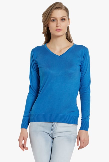 Globus Blue V Neck Pullover Globus Blue V Neck Pullover