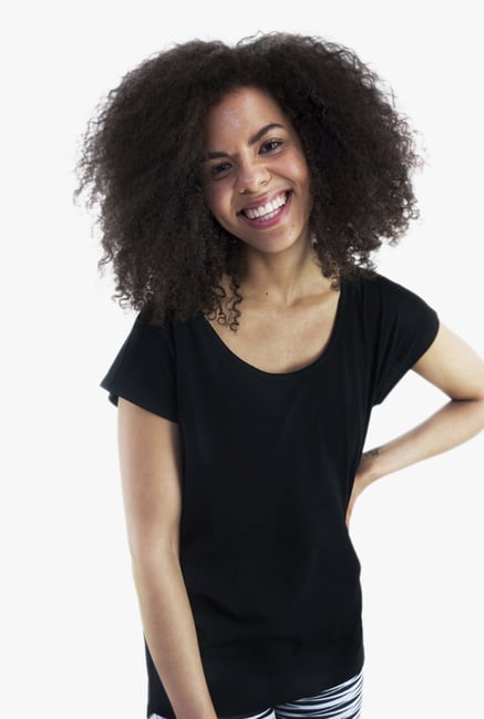 Satva Black Round Neck Top Satva Black Round Neck Top
