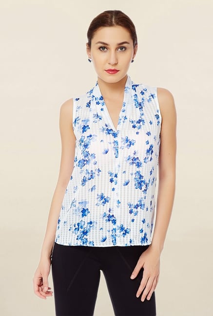 Avirate White Printed Top Avirate White Printed Top