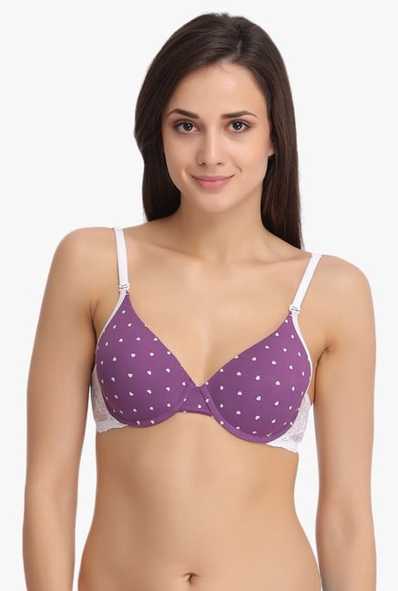 Clovia Purple Under Wired Padded Push Up Bra Clovia Purple Under Wired Padded Push Up Bra