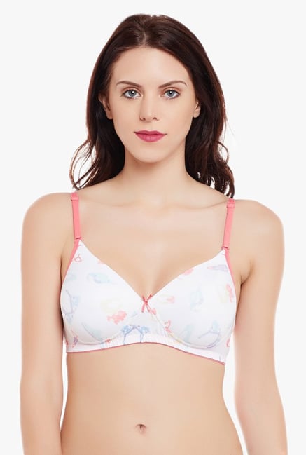Clovia White Non Wired Padded T-Shirt Bra Clovia White Non Wired Padded T-Shirt Bra