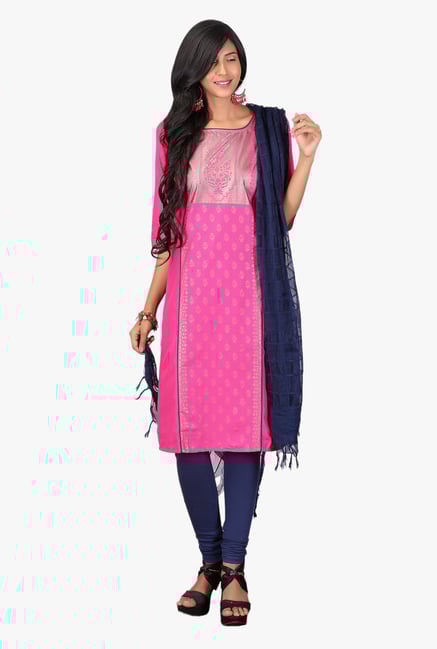 Aurelia Pink Printed Cotton Kurta Aurelia Pink Printed Cotton Kurta