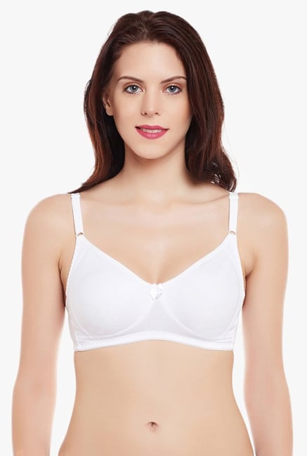 Clovia White Non Wired Non Padded Demi Cup Bra Clovia White Non Wired Non Padded Demi Cup Bra