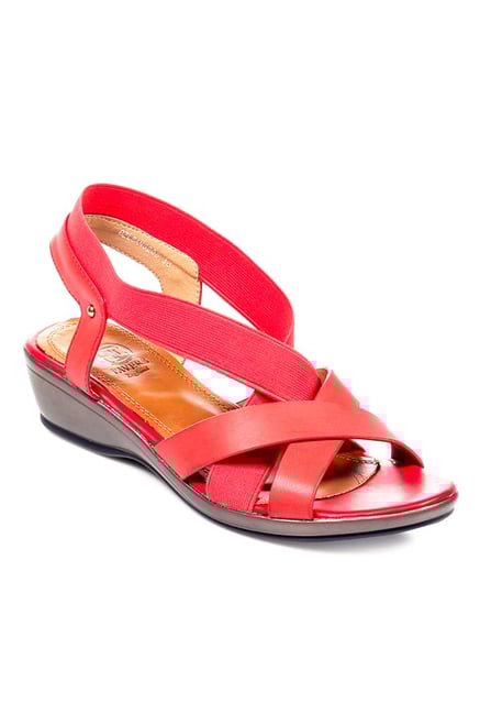 Pavers England Red Sling Back Wedges Pavers England Red Sling Back Wedges