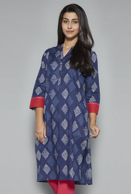 Utsa by Westside Indigo Pure Cotton Kurta Utsa by Westside Indigo Pure Cotton Kurta