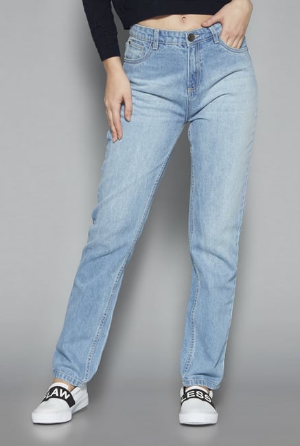 Nuon by Westside Light Blue Pure Cotton Jeans Nuon by Westside Light Blue Pure Cotton Jeans