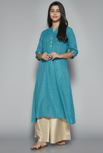 Utsa by Westside Turquoise Kurta Utsa by Westside Turquoise Kurta