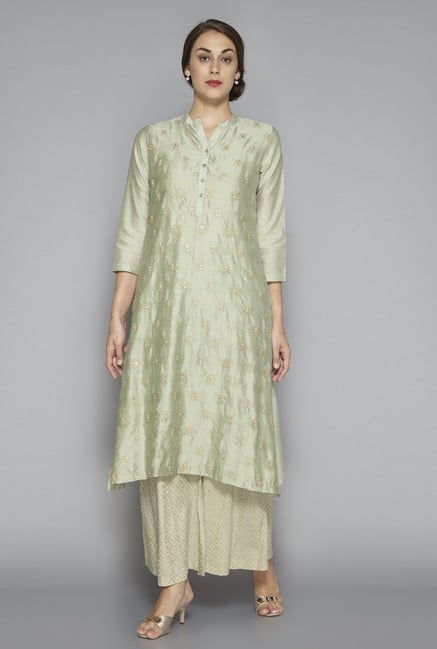 Zuba by Westside Soft Green Kurta Zuba by Westside Soft Green Kurta
